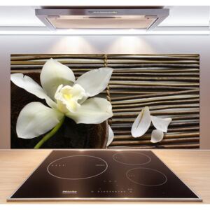 Sklenený panel do kuchynskej linky Orchidea pl-pksh-120x60-f-14760003