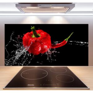 Panel do kuchyne Červené papriky pl-pksh-120x60-f-14662638