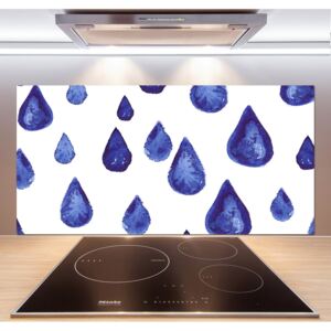 Panel do kuchyne Modré kvapky pl-pksh-120x60-f-126312321