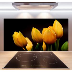 Panel do kuchyne Žlté tulipány pl-pksh-120x60-f-64836622