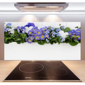Panel do kuchyne Modré kvety pl-pksh-120x60-f-99973378