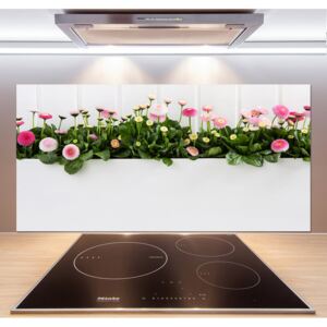 Panel do kuchyne Ružové sedmokrásky pl-pksh-120x60-f-99649628