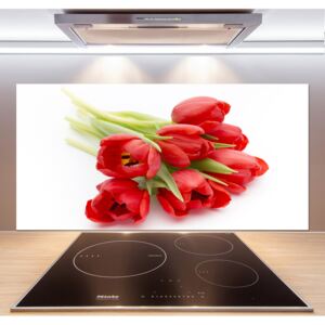 Panel do kuchyne Červené tulipány pl-pksh-120x60-f-99817079