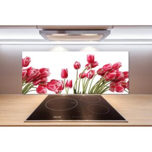 Panel do kuchyne Červené tulipány pl-pksh-125x50-f-109710799