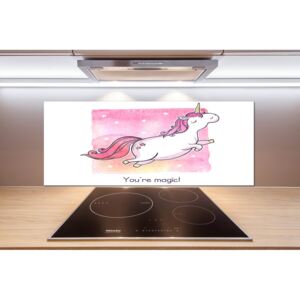Panel do kuchyne Ružový jednorožec pl-pksh-125x50-f-125196230
