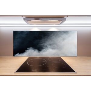 Sklenený panel do kuchynskej linky Biely dym pl-pksh-125x50-f-31357188
