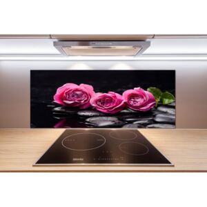 Dekoračný panel sklo Ružové ruže pl-pksh-125x50-f-77048055