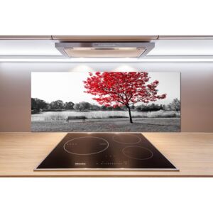 Panel do kuchyne Červený strom pl-pksh-125x50-f-76838967
