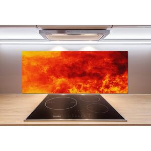 Sklenený panel do kuchynskej linky Plamene pl-pksh-125x50-f-85164898