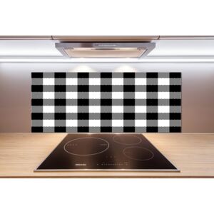 Panel do kuchyne Čiernobiela mreža pl-pksh-125x50-f-95889836