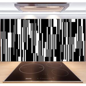 Panel do kuchyne Čiernobiele línia pl-pksh-140x70-f-107133288