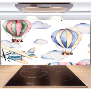 Panel do kuchyne Lietadlá a balóny pl-pksh-140x70-f-120698556