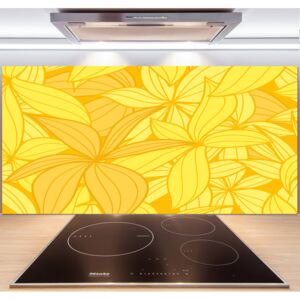 Panel do kuchyne Žlté kvety pozadia pl-pksh-140x70-f-39162100