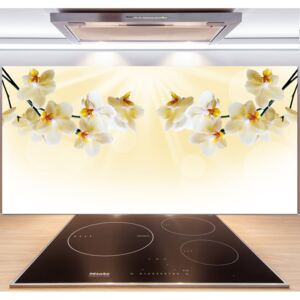 Sklenený panel do kuchynskej linky Orchidea pl-pksh-140x70-f-72852358