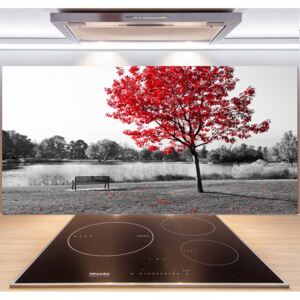 Panel do kuchyne Červený strom pl-pksh-140x70-f-76838967