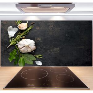 Sklenený panel do kuchyne Cesnak pl-pksh-140x70-f-77095501