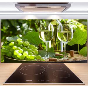 Panel do kuchyne Biele víno a ovocie pl-pksh-140x70-f-87376150