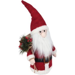 LED Santa so svietiacim nosom, 41 cm, na batérie