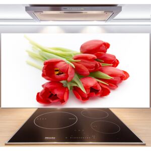 Panel do kuchyne Červené tulipány pl-pksh-140x70-f-99817079
