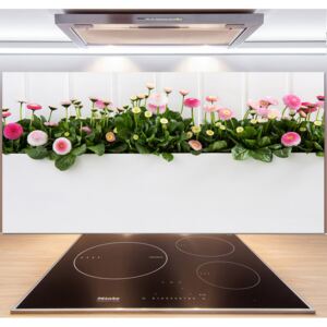 Panel do kuchyne Ružové sedmokrásky pl-pksh-140x70-f-99649628