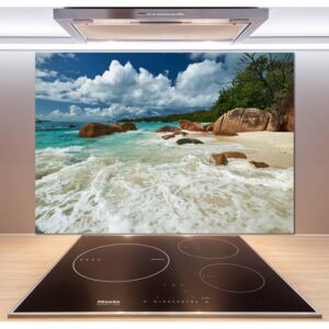 Panel do kuchyne Pláž Seychely pl-pksh-100x70-f-107860755