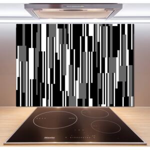 Panel do kuchyne Čiernobiele línia pl-pksh-100x70-f-107133288
