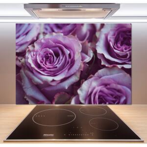Panel do kuchyne Fialové ruže pl-pksh-100x70-f-106010688