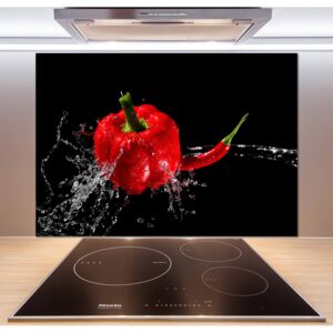 Panel do kuchyne Červené papriky pl-pksh-100x70-f-14662638