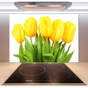 Panel do kuchyne Žlté tulipány pl-pksh-100x70-f-50296445