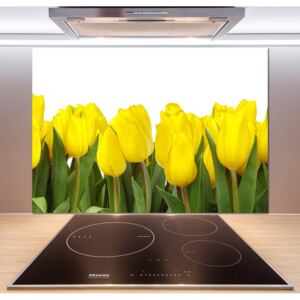 Panel do kuchyne Žlté tulipány pl-pksh-100x70-f-2665979