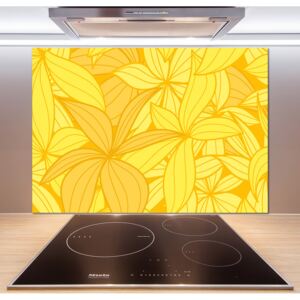 Panel do kuchyne Žlté kvety pozadia pl-pksh-100x70-f-39162100