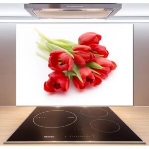 Panel do kuchyne Červené tulipány pl-pksh-100x70-f-99817079