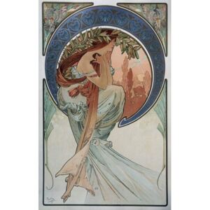 Mucha, Alphonse Marie - Reprodukcia, Obraz - Poetry - by Mucha, 1898
