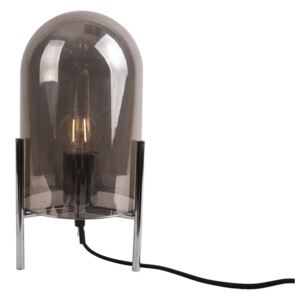 LEITMOTIV Sada 2 ks – Stolná lampa Glass Bell – šedá