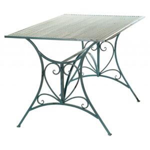 Záhradný obdĺžnikový stôl kovový FIESTA 140x80x77 (A00242)