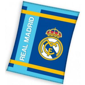 Carbotex · Deka coral fleece FC Real Madrid - Blue Stripes - 130 x 160 cm