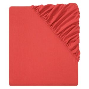MERADISO® Napínacia plachta z jemného flanelu, 180-200 x 200 cm (červená), červená (100308548)