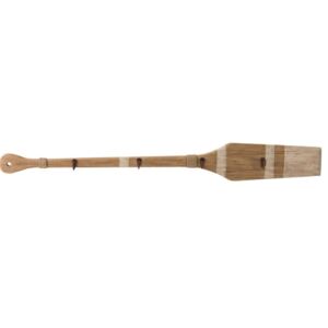 Nástenný drevený vešiak s háčikmi Pádlo- 110 * 2 * 13,5cm