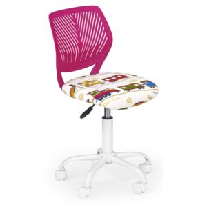 MAXMAX Dětská otočná židle BALI růžová