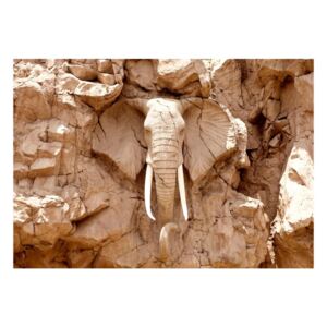 Veľkoformátová tapeta Artgeist Stone Elephant, 200 x 140 cm