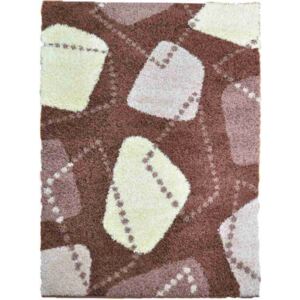 Kusový koberec Shaggy Luna Gerta hnedý, Velikosti 140x190cm