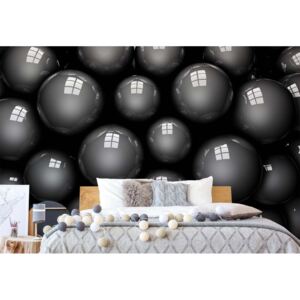 Fototapeta GLIX - 3D Grey Balls + lepidlo ZADARMO Vliesová tapeta - 208x146 cm