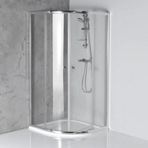 Aqualine Sprchovacie kúty - Štvrťkruhový sprchový kout ARLETA, 800x800 mm, číre sklo HLS800