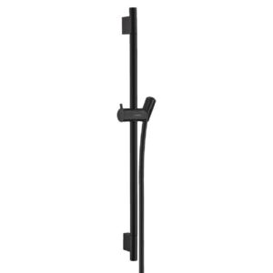 Hansgrohe Unica'S - Sprchová tyč 650 mm so sprchovou hadicou, matná čierna 28632670
