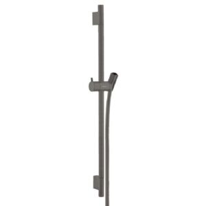 Hansgrohe Unica'S - Sprchová tyč 650 mm so sprchovou hadicou, kefovaný čieny chróm 28632340