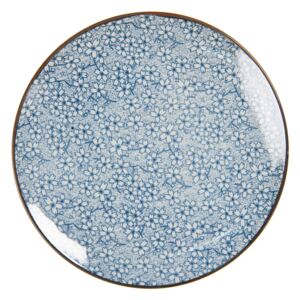 Dezertný tanier modré kvietky BlueFlow - O21 cm