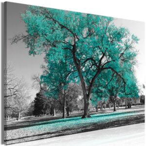 Murando DeLuxe Obraz podzim v parku - zelený 90x60 cm