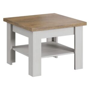 Konferenční stolek SEIGAN ST, 52,5x70x70, borovice nordická/dub lefkas