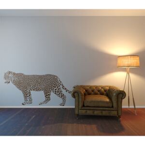 GLIX Gepard - samolepka na stenu Hnedá 100 x 50 cm