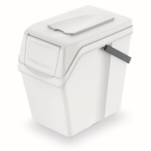 PlasticFuture Odpadkový kôš SORTEX II biely, objem 25L